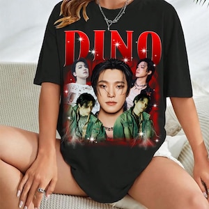 Retro Dino Seventeen Kpop T-Shirt, Seventeen Right Here World Tour Shirt, Seventeen Happy Burstday Shirt,Seventeen Nana Tour Members Tee