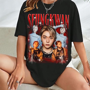Retro Seungkwan Seventeen Kpop T-Shirt, Seventeen Right Here World Tour Shirt, Seventeen Happy Burstday Shirt,Seventeen Nana Tour Members