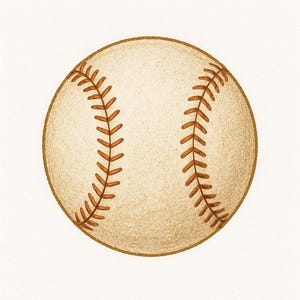 Children&#39;s Room Baseball Wall Art