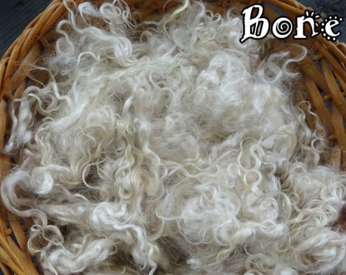 2 Oz Washed Kid Mohair Locks in bone White Etsy