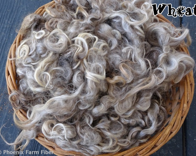 2 Oz Washed Mohair Locks wheat Light Brown Etsy