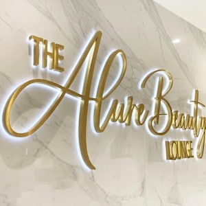 Custom Backlit Sign, LED Logo Light for Shop, Store Wall Decor, Business Branding Sign, Indoor Sign, Outdoor Signs, Boutique Sign