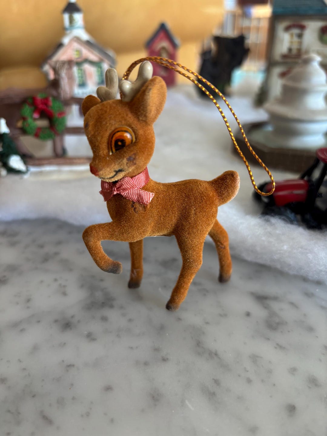 Vintage Rudolph the Red Nosed Reindeer Ornament - Etsy