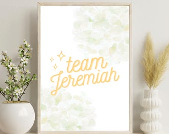 Poster del Team Jeremiah / Stampa "L'estate in cui sono diventata bella" (Download digitale)