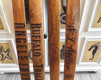 Letreros de duelas de barriles de bourbon Buffalo Trace Angels Envy Eagle Rare WL Weller recuperados de Kentucky Regalos para amantes del bourbon Precio por 4