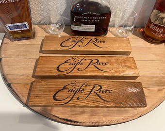 Letrero de duela de barril de whisky Eagle Rare Bourbon El mejor regalo de bourbon 2026 Regalo de jubilación Piezas de barril