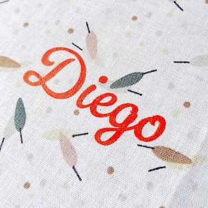 Transfert thermocollant personnalisé prénom /Étiquette textile à repasser  /Idéal vêtements enfants & créations couture / Personnalisation