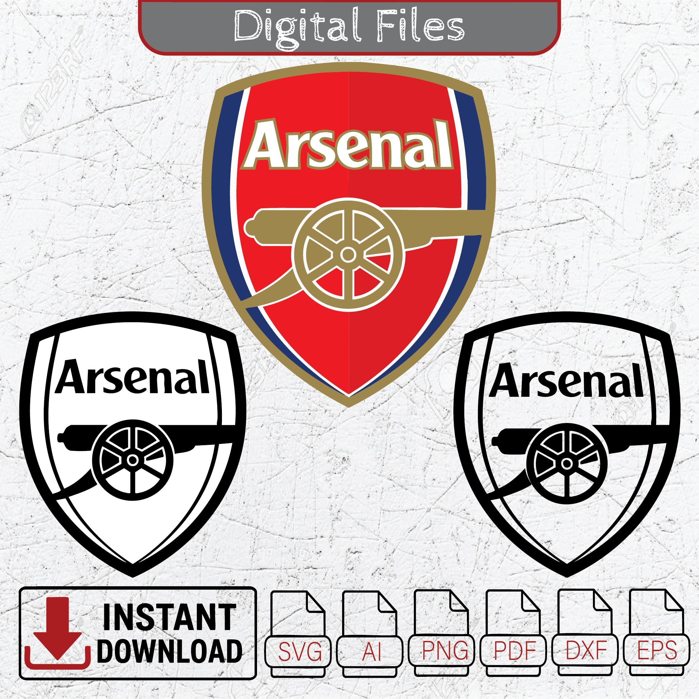 Football Arsenal Png - Etsy, image size:2268x2269