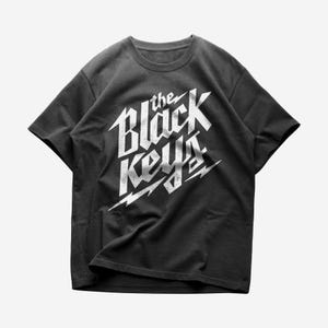 The Black Keys-T-shirt, rockmuziekshirt, uniseks zwaar katoenen T-shirt, The Black Keys-merchandise - premiumkwaliteit