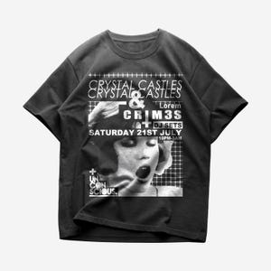 Crystal Castles T-shirt, Electronic Music Shirt, Unisex Heavy Cotton Tee, Crystal Castles Merch - Premium Quality