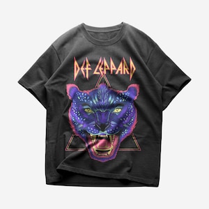 Def Leppard T-shirt, Rock Music Shirt, Unisex Heavy Cotton Tee, Def Leppard Merch - Premium Quality