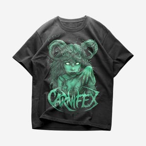 Carnifex T-shirt, Metal Music Shirt, Carnifex Green Witch T-shirt, Unisex Heavy Cotton Tee, Carnifex Merch - Premium Quality