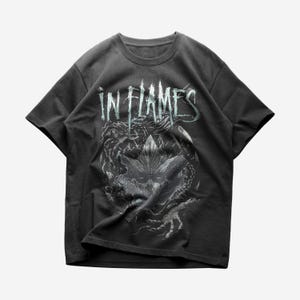 In Flames T-shirt, Metal Music Shirt, Unisex Heavy Cotton Tee, In Flames Merch - Premium Quality