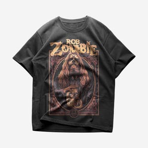 Rob Zombie T-shirt, Rock Music Shirt, Unisex Heavy Cotton Tee, Rob Zombie Merch - Premium Quality