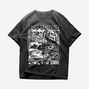 Rob Zombie T-shirt, Rock Music Shirt, Unisex Heavy Cotton Tee, Rob Zombie Merch - Premium Quality