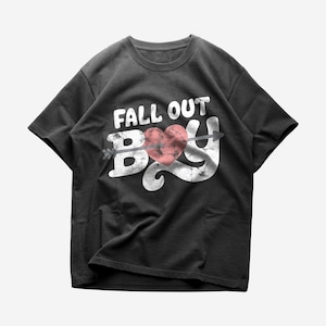 Fall Out Boy-T-shirt, rockmuziekshirt, uniseks zwaar katoenen T-shirt, Fall Out Boy-merchandise - Premiumkwaliteit