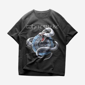 Whitesnake T-shirt, Rock Music Shirt, Unisex Heavy Cotton Tee, Whitesnake Merch - Premium Quality