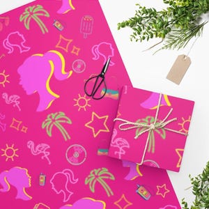 Pink Party Doll Wrapping Paper