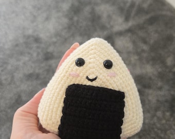 Crochet Sushi Onigiri Pattern: Amigurumi Plushie Sensory Toy (PDF Pattern)
