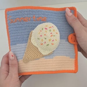 Interactive Crochet Book: DIY Baby Toy | Quiet book | Educational Activity | Develop Motor Skills & Sensory Play | PDF pattern | Sensory toy