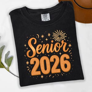 Senior 2026 PNG, Graduation Class of 2026 Sublimation, High School Senior Shirt Png, Glitter Senior Year Digital Download, Graduation Png