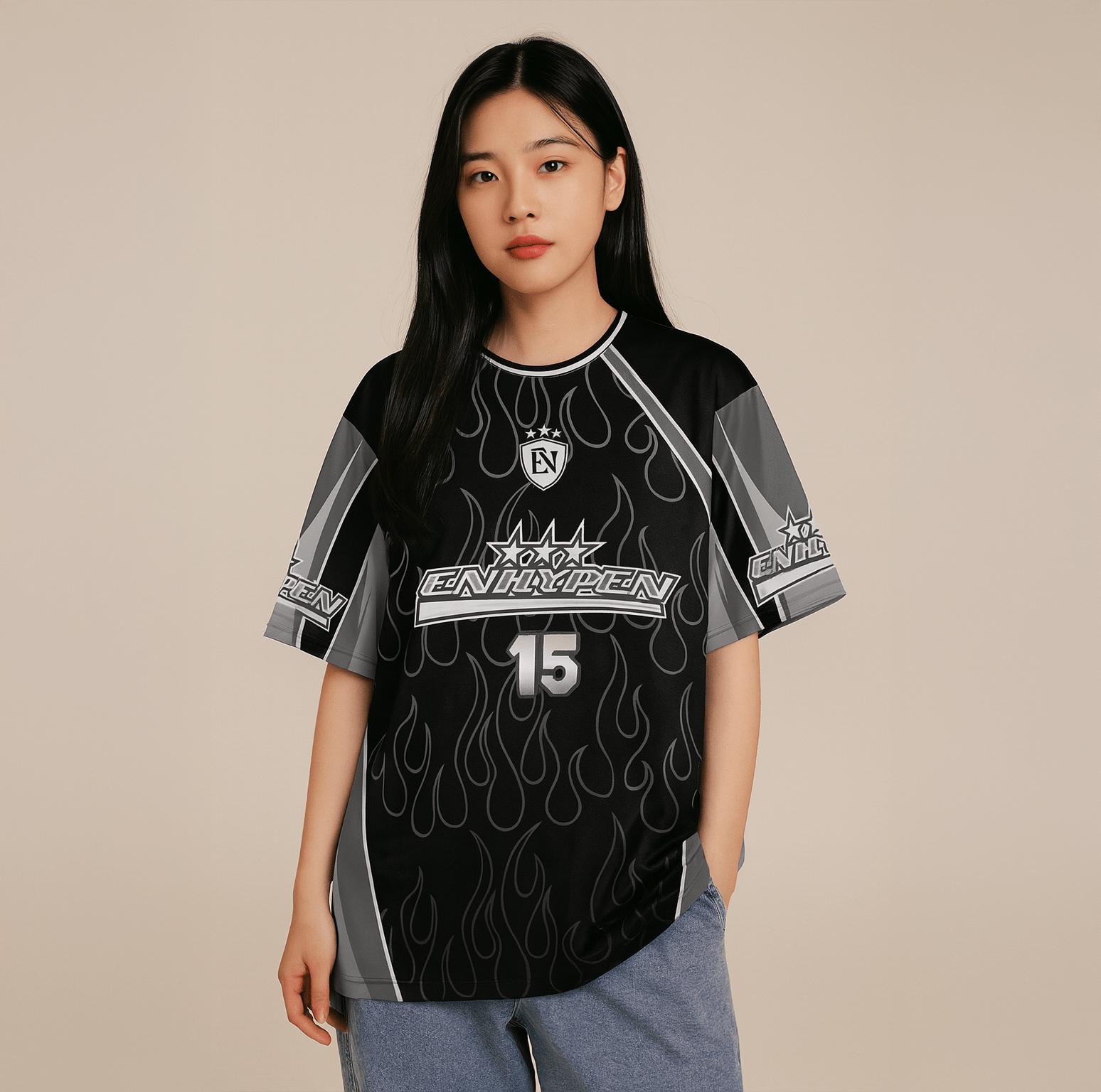 アイドル ENHYPEN S/S T-shirt(Charcoal) ENHYPEN - [DESIRE : UNLEASH] (OFFICIAL MD S/S T-shirt (MINE