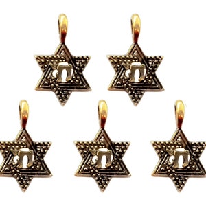 Diy chai STAR OF DAVID Charm Pendant Making Jewish Judaica Holy Jewelry