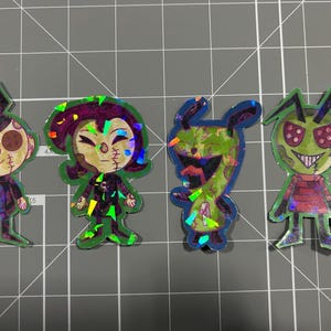Invader Zim Plushie stickers [Holographic]