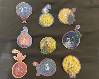 Set di adesivi di peluche Pikmim [olografici]