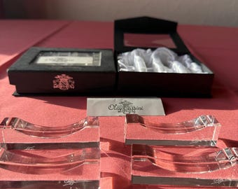 PORT KUTO Kristallablagen, Oleg Cassini – 8 Stück, in zwei Originalverpackungen