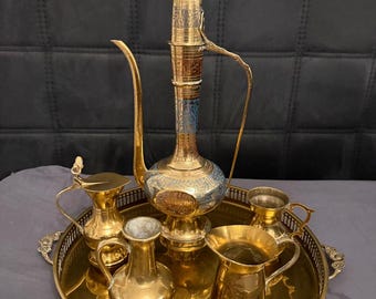 Vintage Messing-Set (1950er-1970er Jahre) - 6-teilig