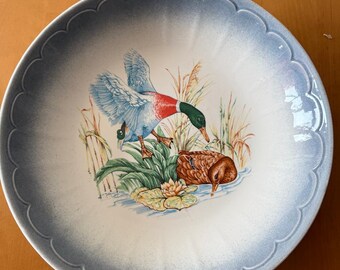 Große italienische Keramikschale im Vintage-Stil – JARM Ceramica (1970er-1980er Jahre)