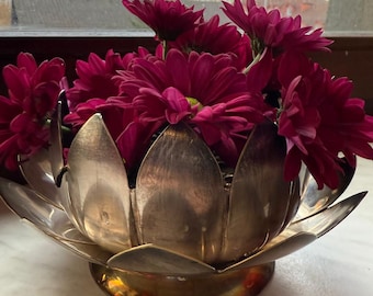 Leonard Silberne Rosenschale – Vintage, 1970er Jahre, USA