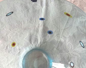 Dekorative Leonardo-Schale, Millefiori-Technik, handgefertigt, Durchmesser 35 cm