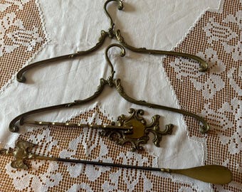 Vintage-Flur-Set aus Messing – 4-teilig im Jugendstil