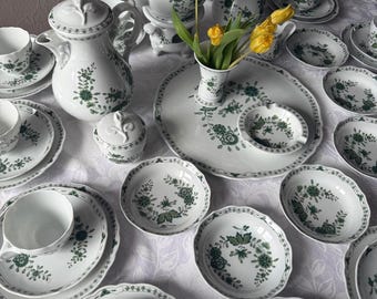 Vintage Hutschenreuther Maria Theresia „Schlossgarten“ Porzellan Tee- und Kaffeeset aus den 1960er Jahren in Deutschland