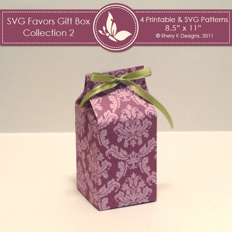 SVG & Printable Favors Gift Box Collection 2 image 2