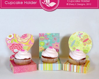 SVG & Printable Cupcake Holder