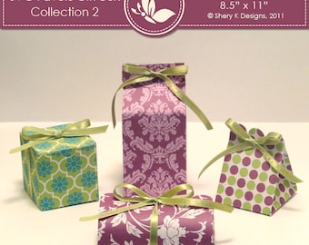SVG & Printable Favors Gift Box Collection 2