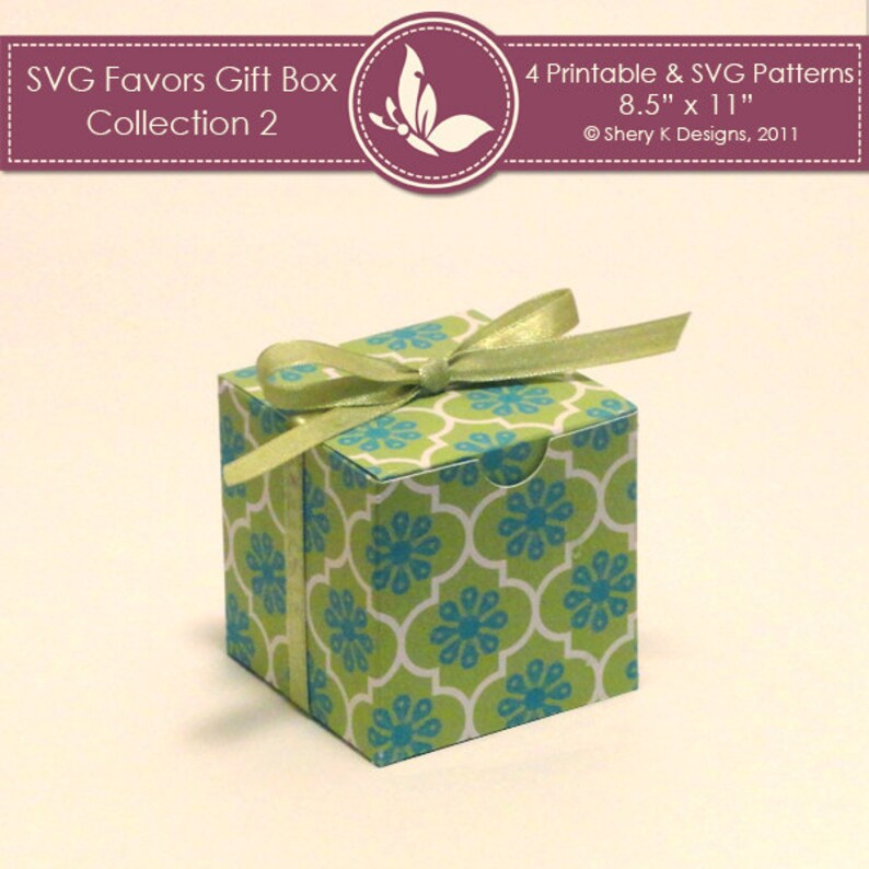 SVG & Printable Favors Gift Box Collection 2 image 3