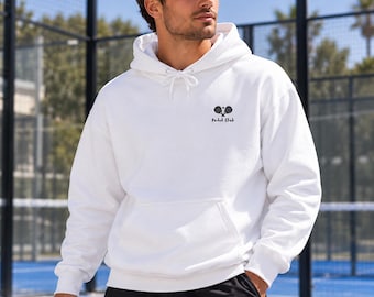 Padel sweatshirt, padel hoodie, gift for padel players, birthday, padel tennis, padel clothing, embroidery, Valentine's Day for him, gift