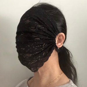 Lace Full Face Mask – Airy, Lightweight, Washable, Comfortable Fit, Multiple Colors Available