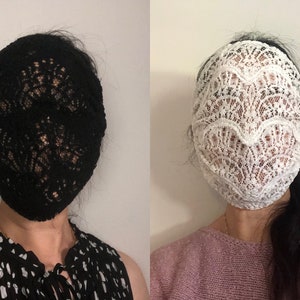 Washable Reusable Cotton Lace Airy Face Cover