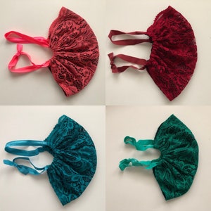 Double layers Washable Reusable See Through Lace Airy Face Cover