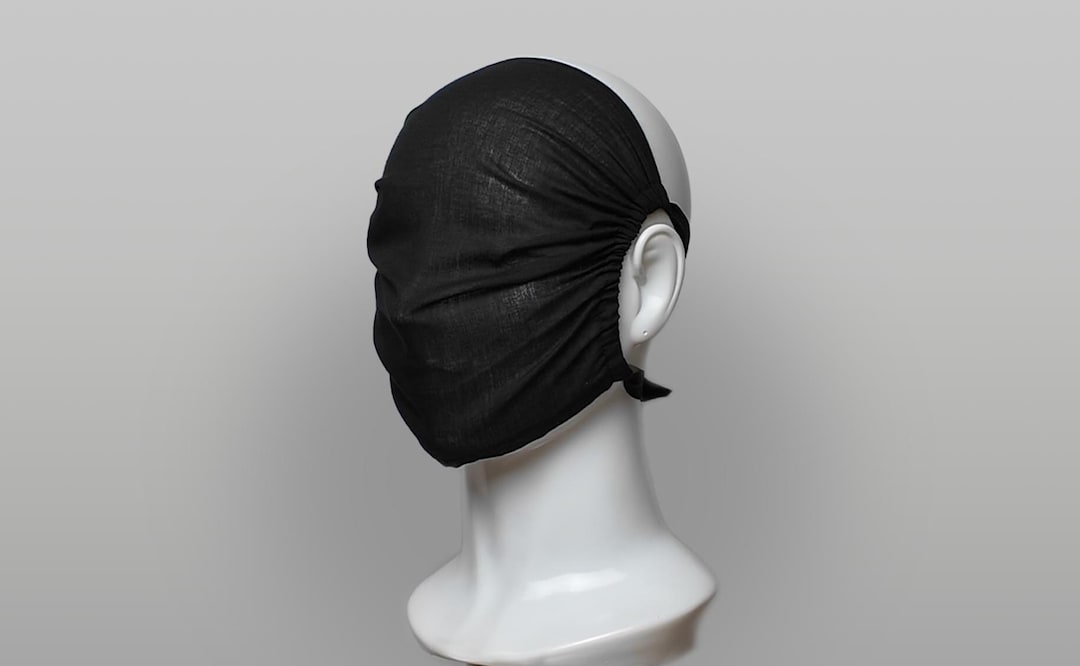 Cotton Full Face Mask - Faceless Silhouette, Minimalist Anonymity ...