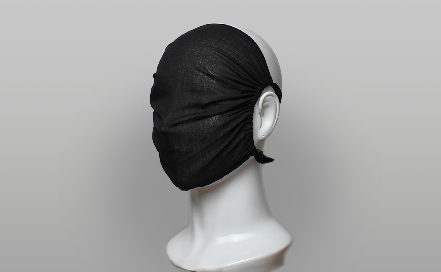 Cotton Full Face Mask - Faceless Silhouette, Minimalist Anonymity ...