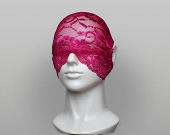 Open Nose & Mouth Face Mask in Shining Lace - Masquerade Festival Fashion