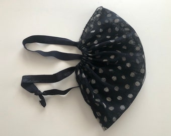 Airy Polka Dot See Through Whole Face Cover Sun Blocker