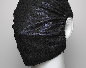 Double Layered Matte Lace Full Face Mask - Avant Garde Fashion, Anonymous Concealment Mask