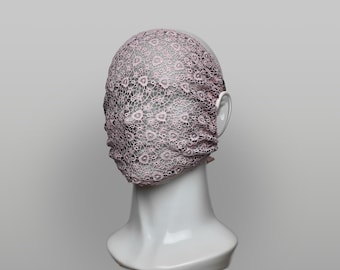 Chantilly Heart Lace Full Face Mask - Festival Fashion Veil